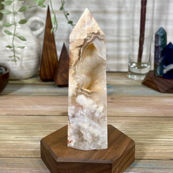 Other - Flower Agate Crystal Tower